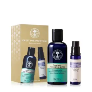 Neal's Yard Remedies Sweet Dreams Ritual Gift Set - Calming & Nourishing Sleep Duo | Lavender & Geranium Scent